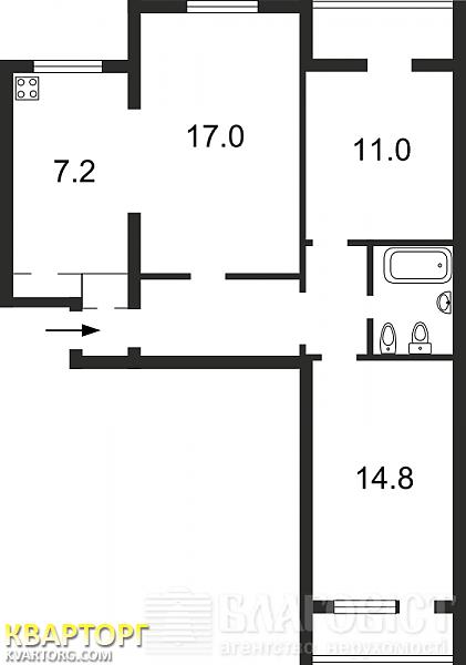 продам 3-комнатную квартиру. Киев,   Героев Сталинграда пр - фото 8