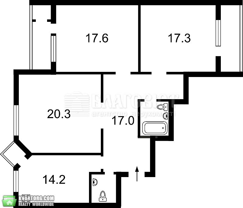 Sell 3-room apartment. Киев,  Гайдай — photo 10
