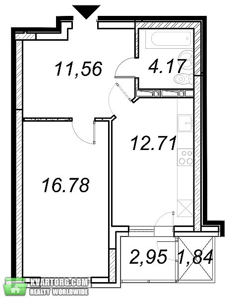Sell 1-room apartment. Киев,  Ясиноватский пер — photo 3