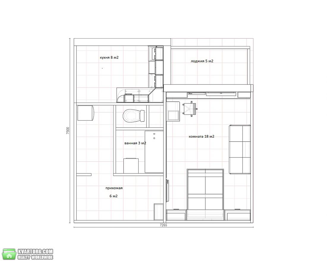 Rent out 1-room apartment. Киев,  Григоренко пр — photo 8