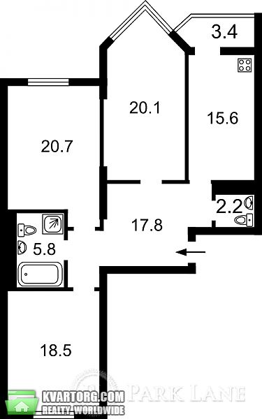 Sell 3-room apartment. Киев, Барбюса — photo 4