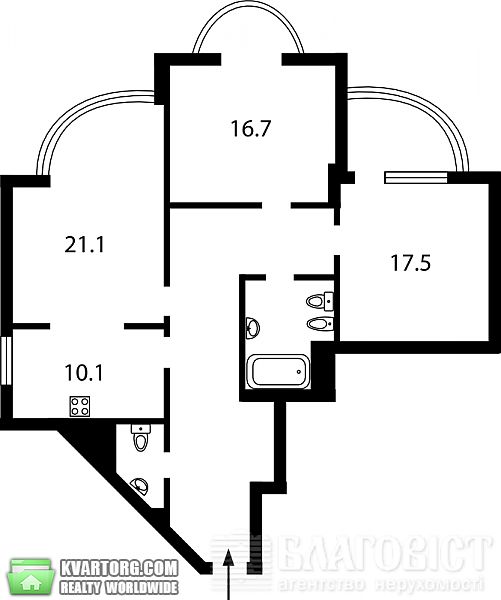 Sell 3-room apartment. Киев,  Симоненко — photo 3