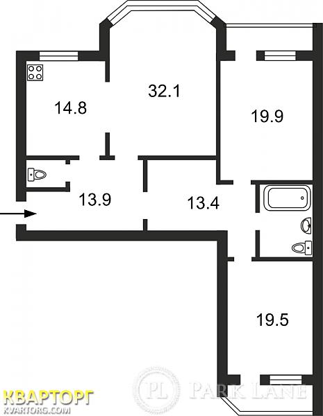 Sell 3-room apartment. Киев,  Никольско-Слободская — photo 2