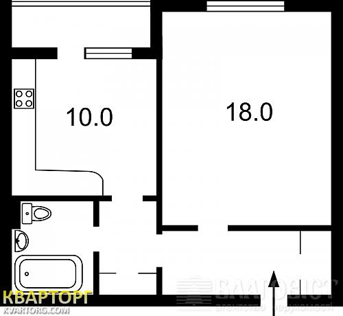 Sell 1-room apartment. Киев,  Драгоманова — photo 2