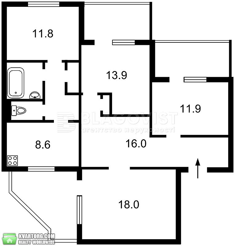 Sell 4-room apartment. Киев,  Декабристов — photo 2