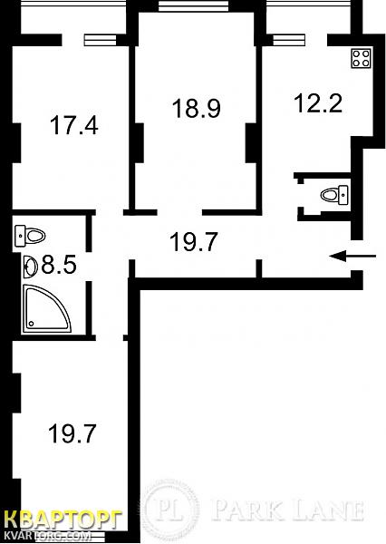 продам 3-комнатную квартиру. Киев,   Вильямса - фото 5