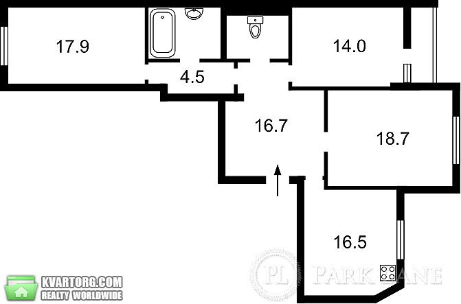 продам 3-комнатную квартиру. Киев,   Днепровская наб - фото 2