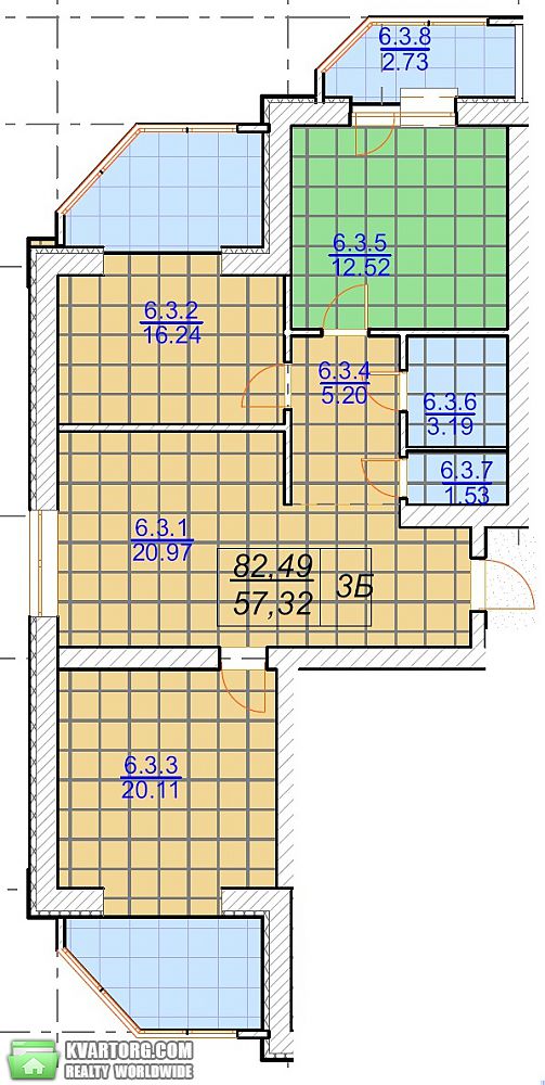 Sell 3-room apartment. Киев, Одесская — photo 3