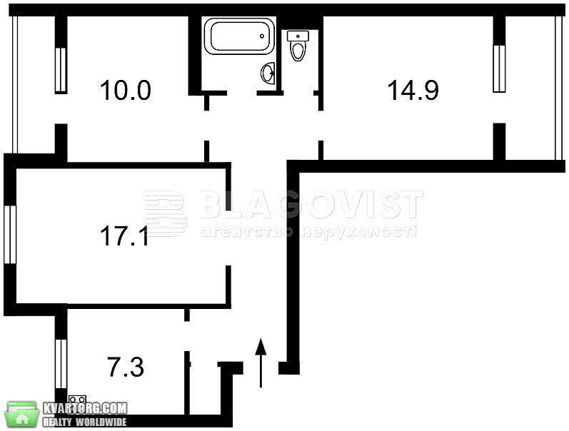 Sell 3-room apartment. Киев,  Харьковское шоссе — photo 10