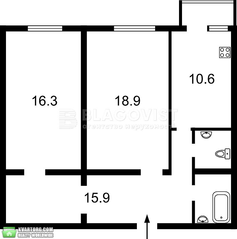 Sell 2-room apartment. Киев, Сортувальна — photo 10