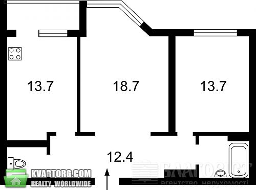 Sell 2-room apartment. Киев, Прилужная — photo 2