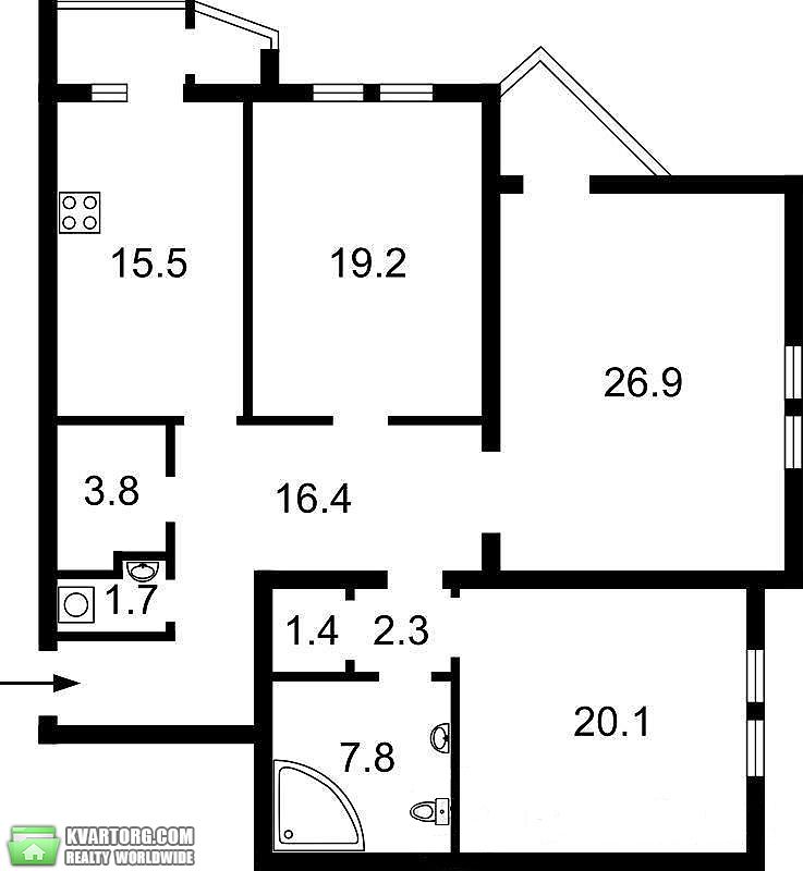 Sell 3-room apartment. Киев,  Мильчакова — photo 8
