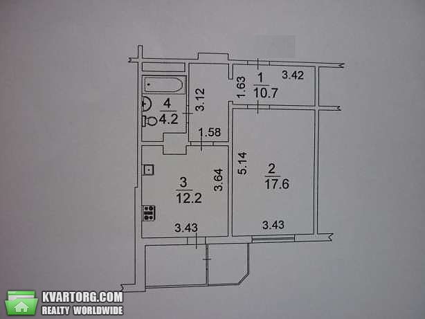 Sell 1-room apartment. Киев,  Ломоносова — photo 6