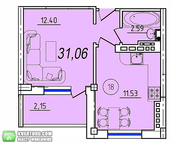 Sell 1-room apartment. Киев, Генерала Бочарова — photo 1