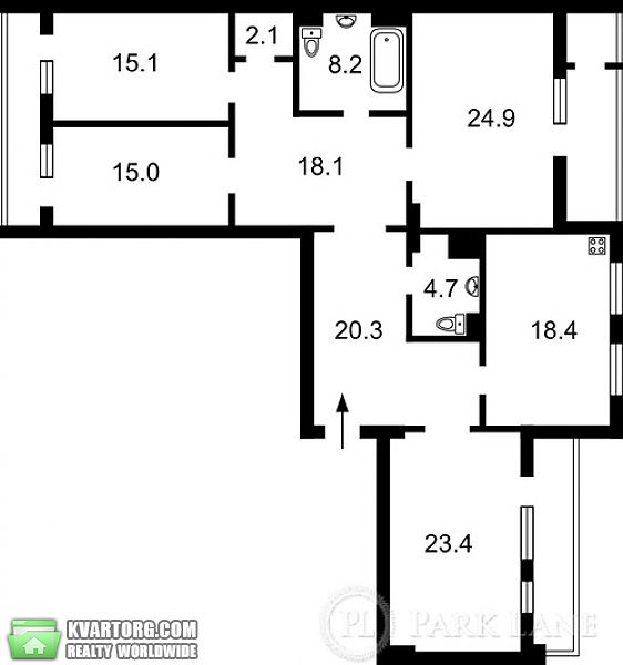 Sell 4-room apartment. Киев, Щорса — photo 3
