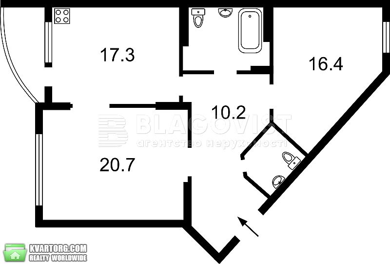 Rent out 2-room apartment. Киев, Чорновола — photo 6