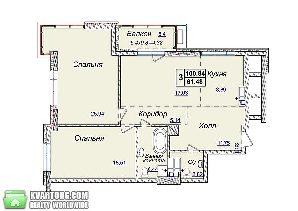Sell 3-room apartment. Киев, Драгомирова ул. — photo 3