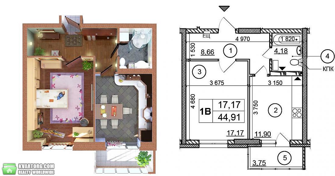 Sell 1-room apartment. Киев,  Гмыри — photo 6