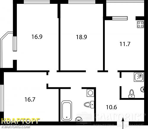 Sell 3-room apartment. Киев, Бажана — photo 2