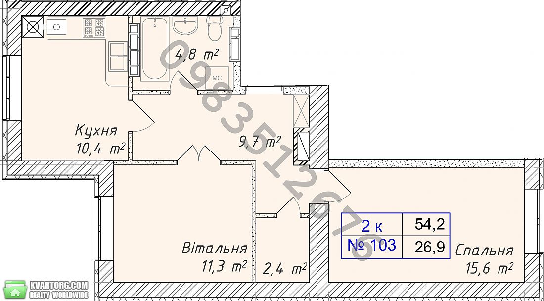 Sell 2-room apartment. Киев, Садовая — photo 5