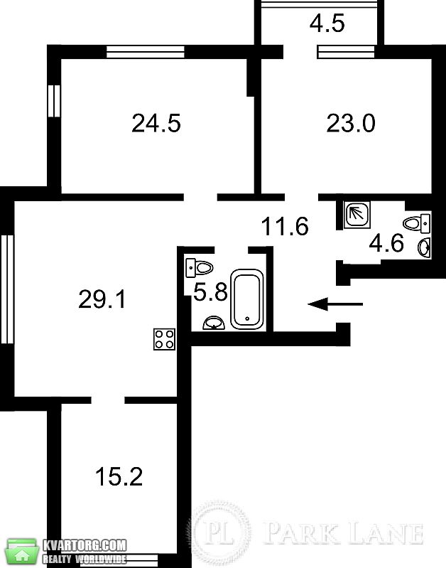 Sell 3-room apartment. Киев,  Ломоносова — photo 3