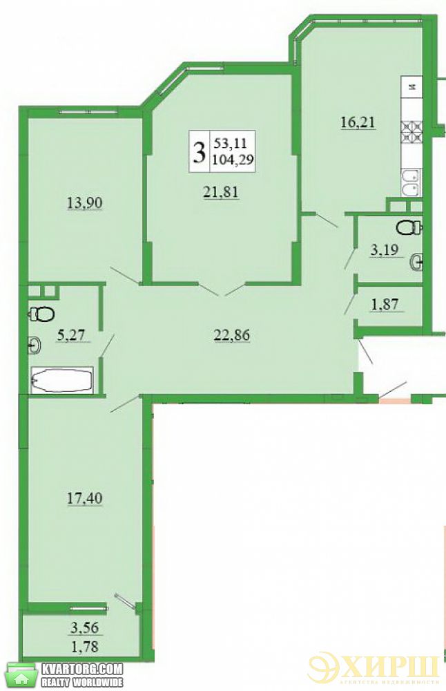 Sell 3-room apartment. Киев,  Ломоносова — photo 2