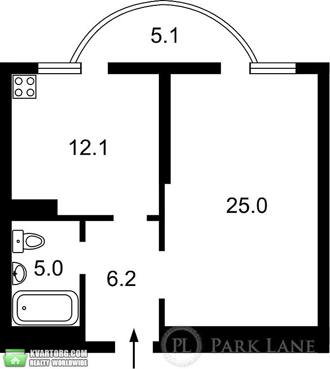 Sell 1-room apartment. Киев,  Ломоносова — photo 3