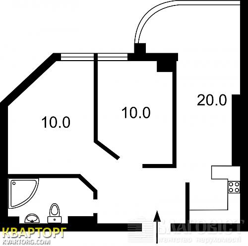 Sell 2-room apartment. Киев,  Днепровская наб — photo 2