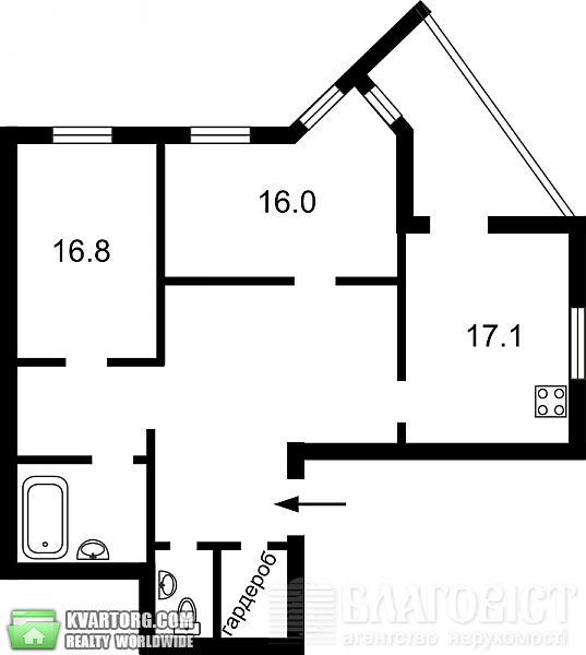 Sell 2-room apartment. Киев,  Саперно-Слободская — photo 2
