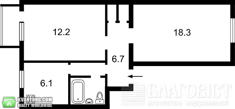Sell 2-room apartment. Киев,  Дегтяревская — photo 4