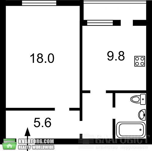 Sell 1-room apartment. Киев, Белицкая — photo 2