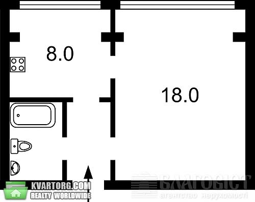 Sell 1-room apartment. Киев, Семьи Хохловых — photo 7