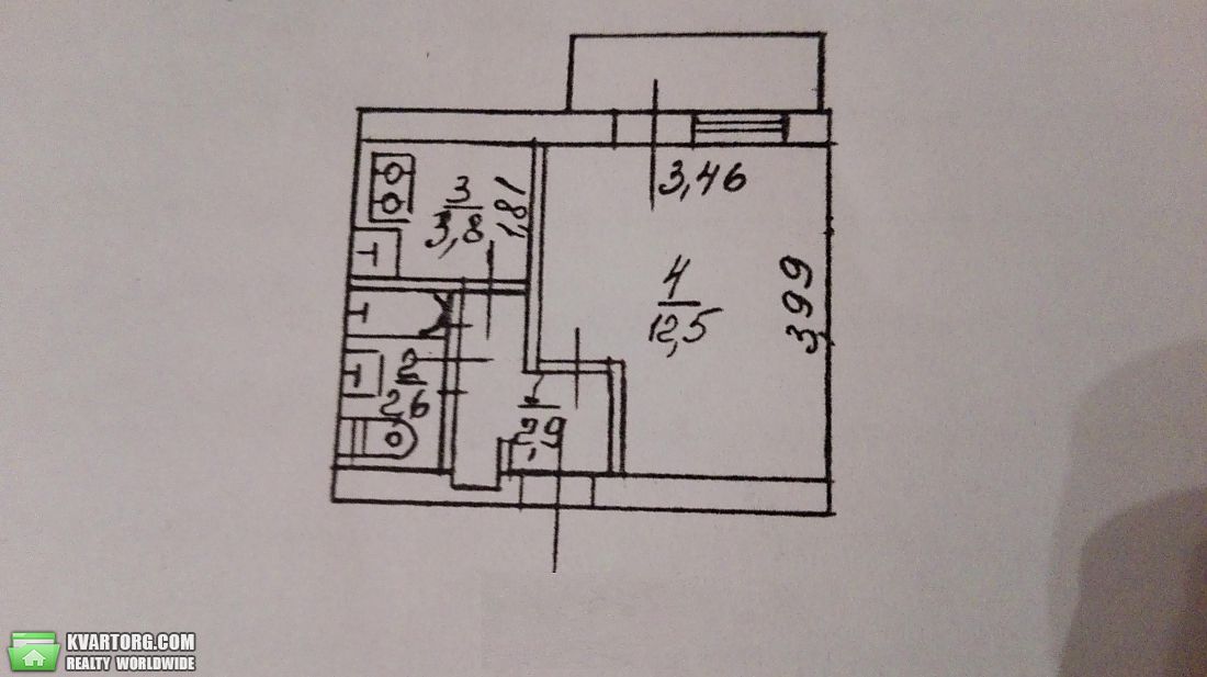 Sell 1-room apartment. Киев, Науки пр — photo 8