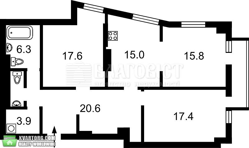 Sell 3-room apartment. Киев,  Белорусская — photo 1