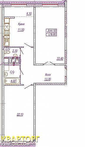 Sell 2-room apartment. Одесса, Аркадийский переулок — photo 1