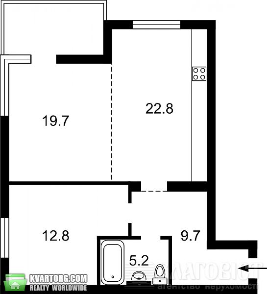 Sell 2-room apartment. Киев, Петрицкого — photo 8