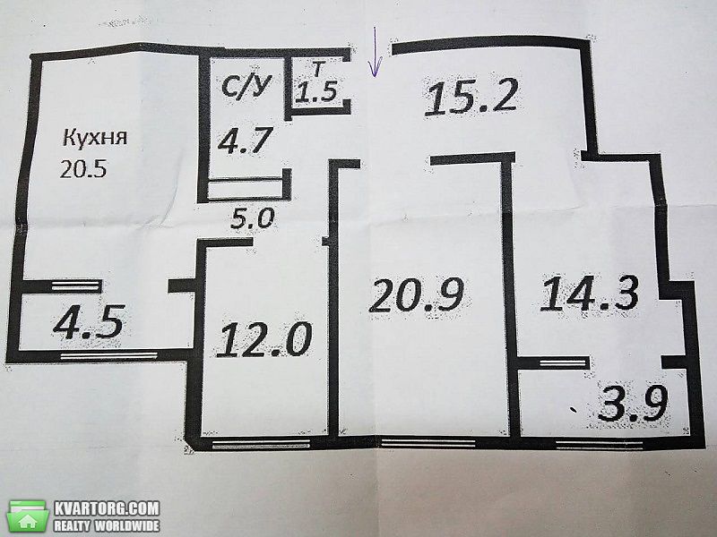 Sell 3-room apartment. Одесса, Генерала Бочарова — photo 2