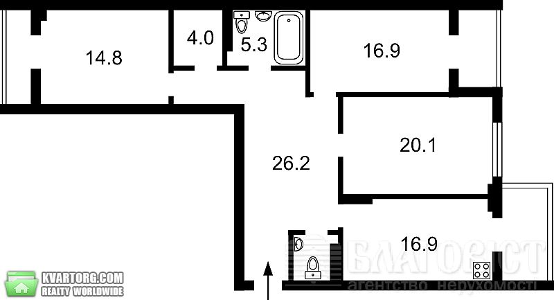 Sell 3-room apartment. Киев,  Щорса — photo 5