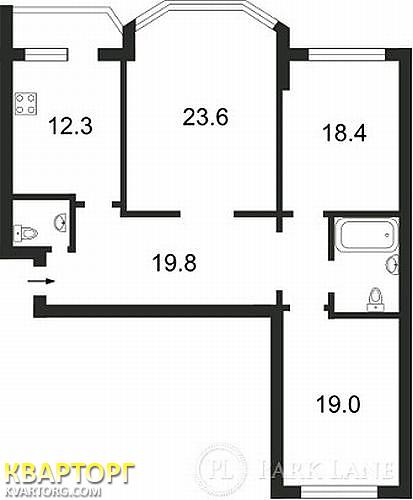 Sell 3-room apartment. Киев, Градинська — photo 2