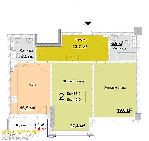 Sell 2-room apartment. Киев, Драгомирова — photo 2