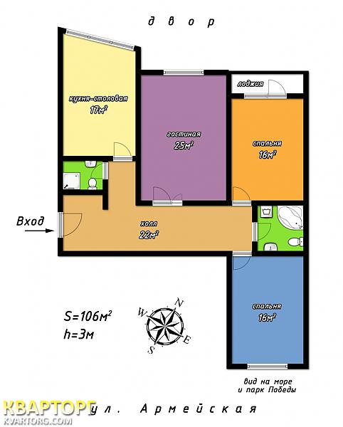 Sell 3-room apartment. Одесса, Армейская — photo 10
