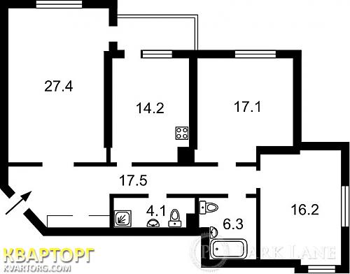 продам 3-комнатную квартиру. Киев,  Ревуцкого - фото 2