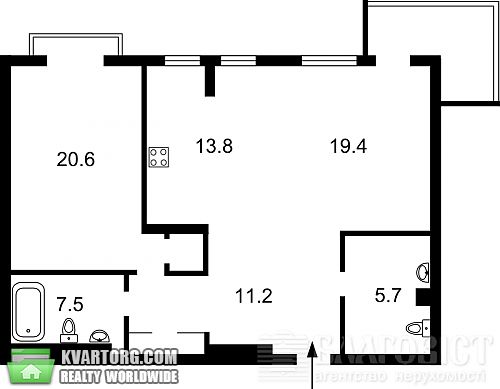 Sell 2-room apartment. Киев, Щорса — photo 9