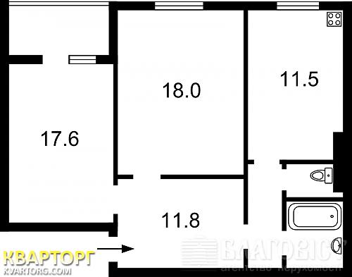Sell 2-room apartment. Киев, Науки пр — photo 1