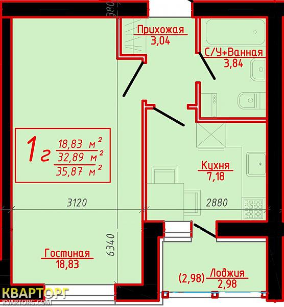 продам 1-комнатную квартиру. Буча,  Богдана Хмельницкого - фото 4