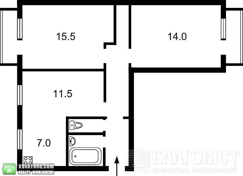 продам 3-комнатную квартиру. Киев,  Героев Сталинграда пр - фото 3