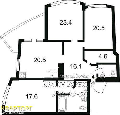 Sell 3-room apartment. Киев,  Героев Сталинграда пр — photo 2