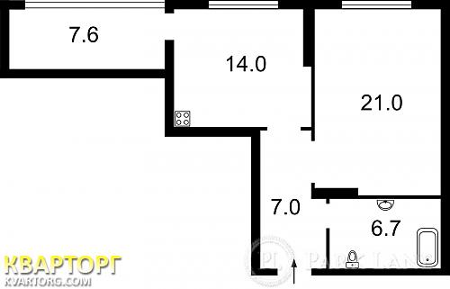 Sell 1-room apartment. Киев, Краснозвездный пр — photo 2