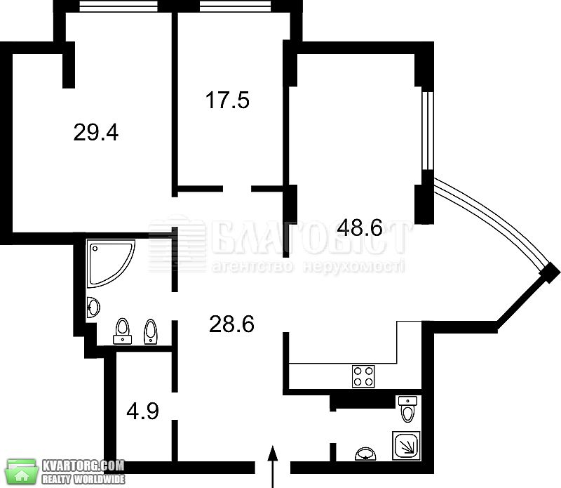 Rent out 3-room apartment. Киев,  Глубочицкая — photo 9