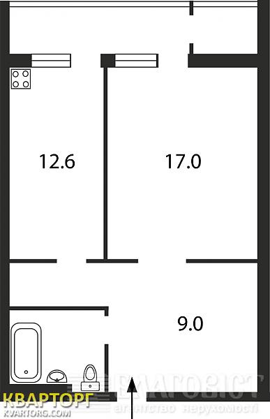 Sell 1-room apartment. Киев, Кадетский Гай — photo 8